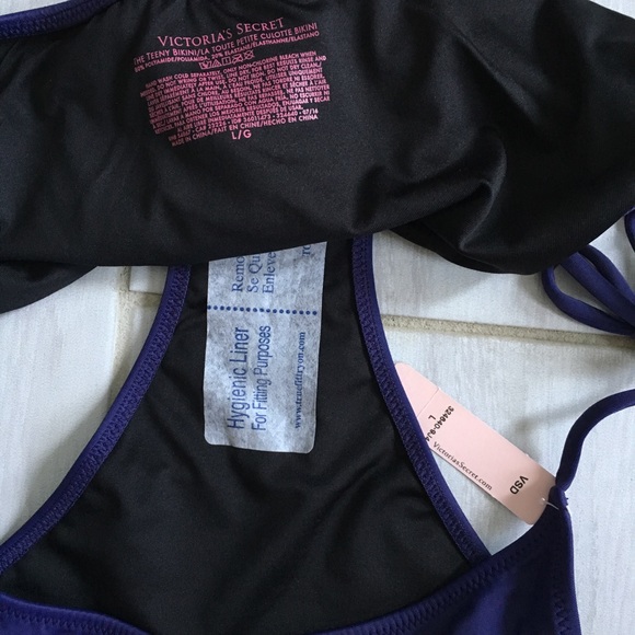 Victoria Secret The Teeny Bikini Bottom Indigo L - Picture 3 of 4